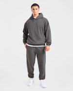 Craft Oversized Hoodie - Charcoal - Image 3