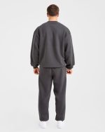 Academy Oversized Sweater - Charcoal - Image 4