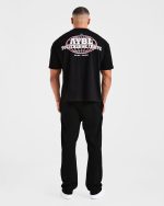 Global Oversized T Shirt - Black/Red - Image 4