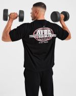 Global Oversized T Shirt - Black/Red - Image 7