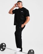 Global Oversized T Shirt - Black/Red - Image 8