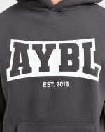 Academy Oversized Hoodie - Charcoal - Image 5