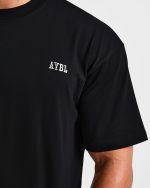 Lifting Essentials Oversized T Shirt - Black - Image 6