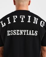 Lifting Essentials Oversized T Shirt - Black - Image 5