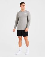 Essential Long Sleeve T Shirt - Olive Smoke - Image 3