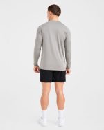 Essential Long Sleeve T Shirt - Olive Smoke - Image 4
