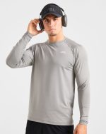 Essential Long Sleeve T Shirt - Olive Smoke - Image 8
