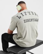 Lifting Essentials Oversized T Shirt - Stone Sage - Image 8