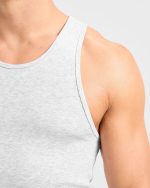 Muscle Ribbed Tank - Light Grey Marl - Image 6