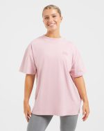 Mind Over Matter Oversized T Shirt - Pink - Image 2