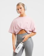 Mind Over Matter Oversized T Shirt - Pink - Image 7