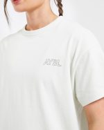 AYBL Athletics Oversized T Shirt - Off White/Green - Image 5