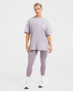 Mind Over Matter Oversized T Shirt - Purple - Image 3