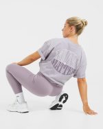 Mind Over Matter Oversized T Shirt - Purple - Image 8