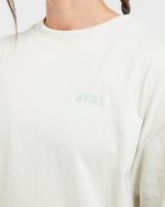 Sports Club Wavy Oversized T Shirt - Off White/Green - Image 5