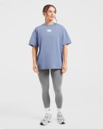 AYBL Lifestyle Oversized T Shirt - Cornflower Blue - Image 3