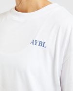 Do It For You Oversized T Shirt - White/Blue - Image 5