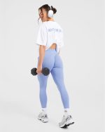 Do It For You Oversized T Shirt - White/Blue - Image 8
