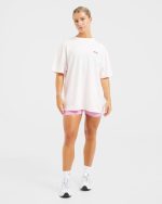 Stronger You Oversized T Shirt - Pink - Image 3