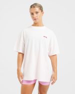 Stronger You Oversized T Shirt - Pink - Image 2