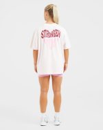 Stronger You Oversized T Shirt - Pink - Image 4