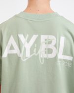 Lift Graphic Oversized T Shirt - Light Sage - Image 6