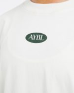 AYBL Lifestyle Oversized T Shirt - Off White/Forest - Image 5