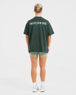 Do It For You Oversized T Shirt - Forest Green - Image 4