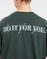 Do It For You Oversized T Shirt - Forest Green - Image 6