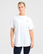 Show Yourself Kindness Oversized T Shirt - Off White/Slate - Image 2