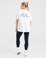 Show Yourself Kindness Oversized T Shirt - Off White/Slate - Image 3