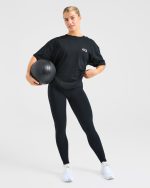 Gym Girl Era Oversized T Shirt - Black - Image 7