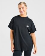 Body Achieve Mind Believe Oversized T Shirt - Black - Image 2