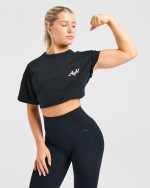 Body Achieve Mind Believe Oversized T Shirt - Black - Image 8