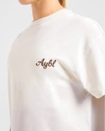 Body Achieve Mind Believe Oversized T Shirt - Beige - Image 5