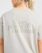 Show Yourself Kindness Oversized T Shirt - Sand - Image 6