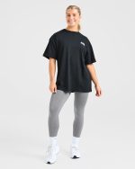 Mind Over Matter V2 Oversized T Shirt - Black - Image 4