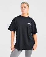 Mind Over Matter V2 Oversized T Shirt - Black - Image 2