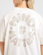 Mind Over Matter V2 Oversized T Shirt - Beige/Brown - Image 5