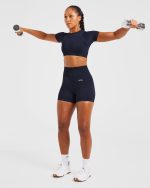 Balance V3 Seamless Shorts - Navy - Image 7