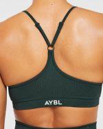Balance V3 Seamless Strappy Sports Bra - Dark Green - Image 6