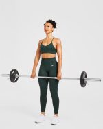 Balance V3 Seamless Strappy Sports Bra - Dark Green - Image 7