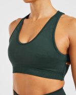 Balance V3 Seamless Sports Bra - Dark Green - Image 5