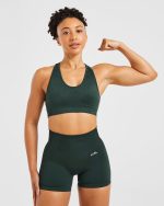 Balance V3 Seamless Sports Bra - Dark Green - Image 7