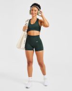 Balance V3 Seamless Sports Bra - Dark Green - Image 8