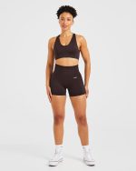 Balance V3 Seamless Shorts - Dark Brown - Image 3