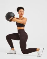 Balance V3 Seamless Leggings - Dark Brown - Image 8