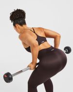 Balance V3 Seamless Strappy Sports Bra - Dark Brown - Image 8
