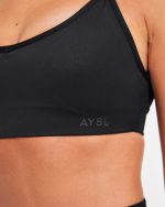 Sculpt Wrap Sports Bra - Black - Image 5