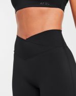 Sculpt Wrap Shorts - Black - Image 5